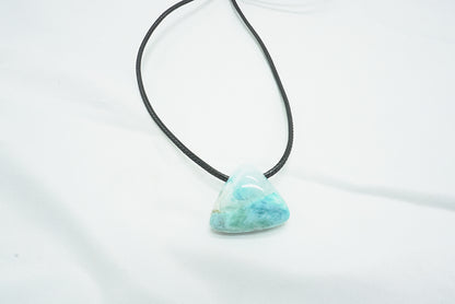 PENDENTIF PIERRE PERCEE LARIMAR