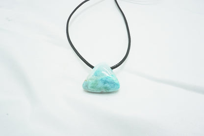 PENDENTIF PIERRE PERCEE LARIMAR