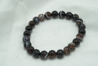 BRACELET AGATE OEIL 8MM