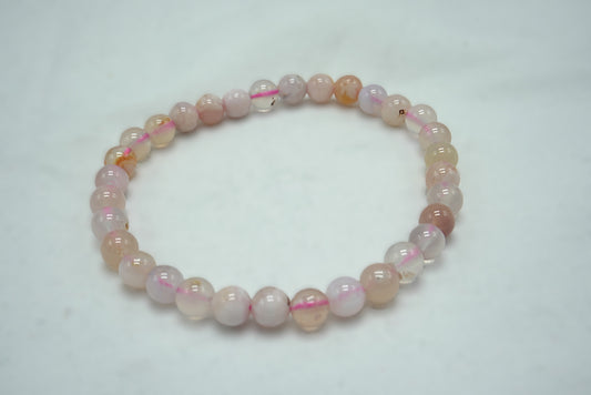 BRACELET AGATE FLEUR 6MM