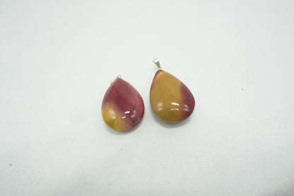 PENDENTIF GOUTTE JASPE MOKAITE