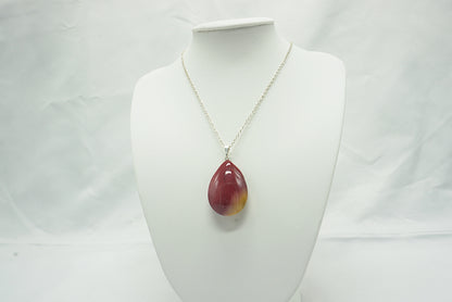 PENDENTIF GOUTTE JASPE MOKAITE
