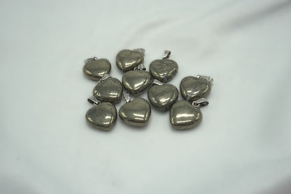 PENDENTIF PYRITE COEUR