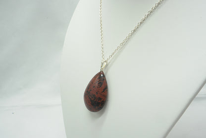 PENDENTIF OBSIDIENNE ACAJOU