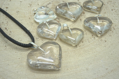 PENDENTIF COEUR CRISTAL DE ROCHE