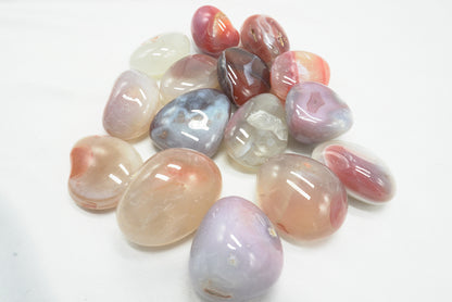 PIERRE ROULEE AGATE BOTSWANA ROUGE
