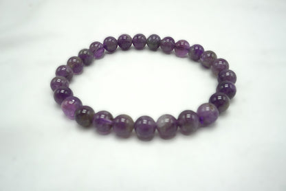 BRACELET AMETHYSTE 8MM (grande taille)