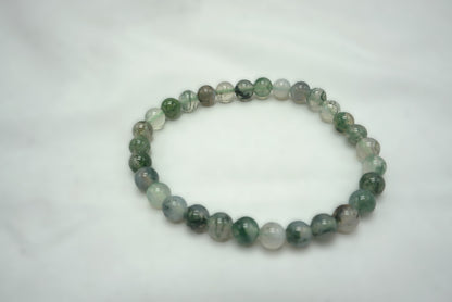 BRACELET AGATE MOUSSE 6MM