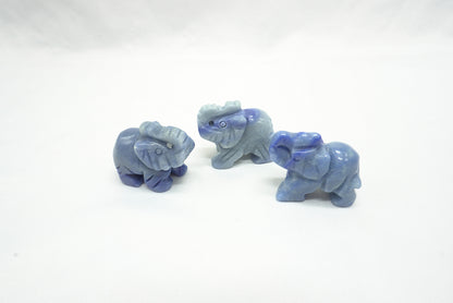 ELEPHANT AVENTURINE BLEUE (40 MM)