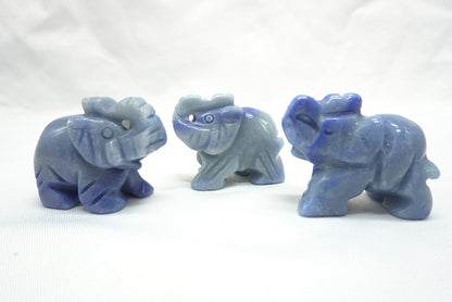 ELEPHANT AVENTURINE BLEUE (40 MM)