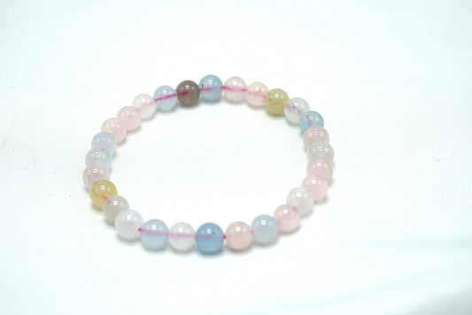 BRACELET BERYL NATUREL 6MM