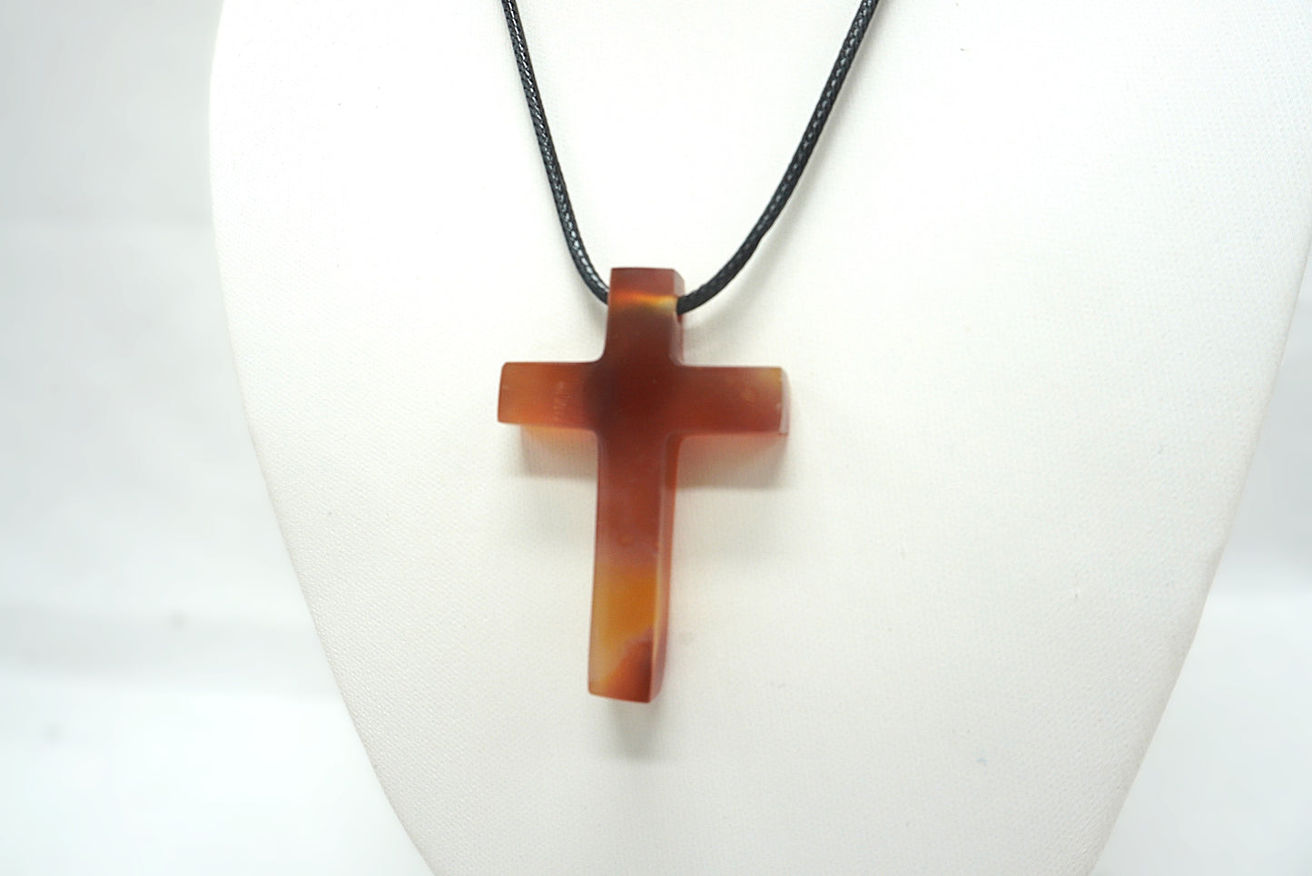 PENDENTIF CROIX CORNALINE (ref 2)