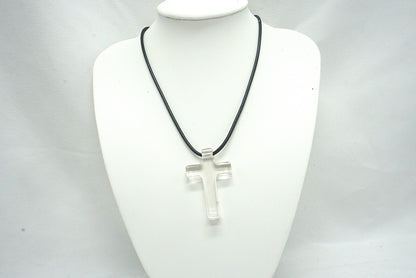 PENDENTIF CROIX CRISTAL DE ROCHE