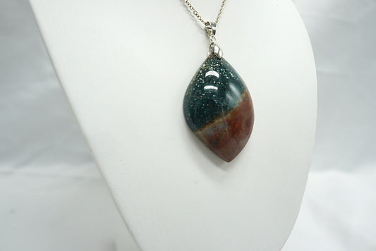 PENDENTIF JASPE OCEAN (Jaspe Orbiculaire) (ref 3)