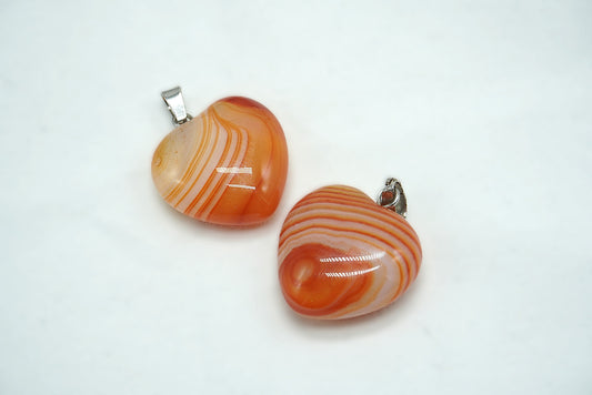 PENDENTIF COEUR SARDONYX