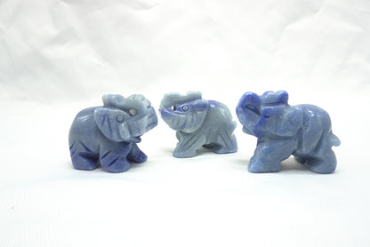 ELEPHANT AVENTURINE BLEUE (40 MM)