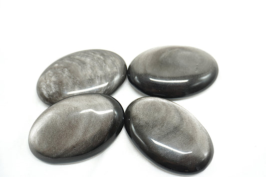 GALET OBSIDIENNE ARGENTEE
