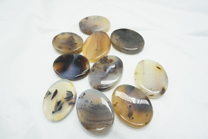 GALET PLAT AGATE DENDRITIQUE