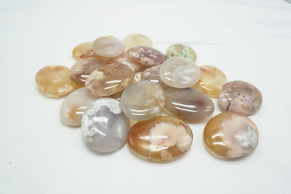 GALET PLAT AGATE FLEUR