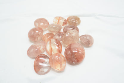 MINI GALET QUARTZ HEMATOIDE ROUGE