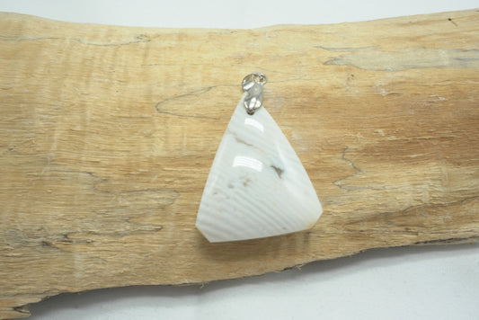 PENDENTIF AGATE BLANCHE