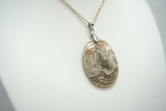 PENDENTIF AGATE CRAZY LACE (ref 1)