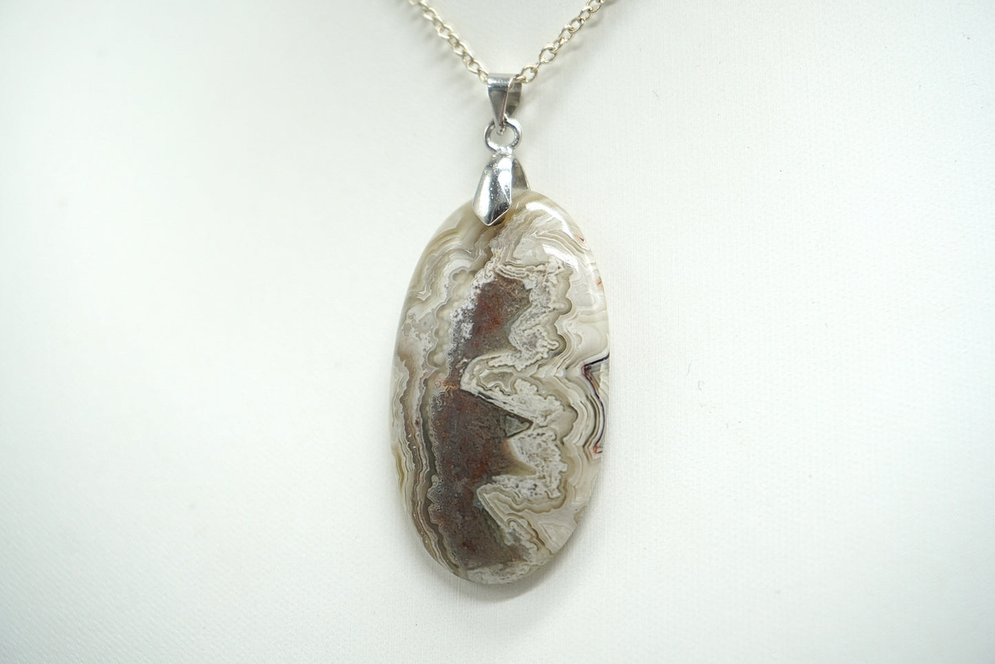 PENDENTIF AGATE CRAZY LACE (ref 3)