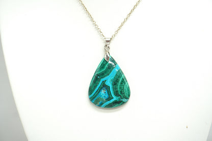 PENDENTIF CHRYSOCOLLE MALACHITE (ref 1)