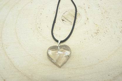 PENDENTIF COEUR CRISTAL DE ROCHE