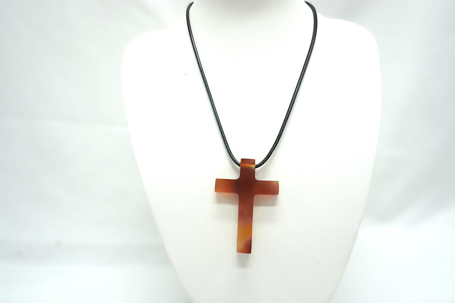 PENDENTIF CROIX CORNALINE (ref 2)
