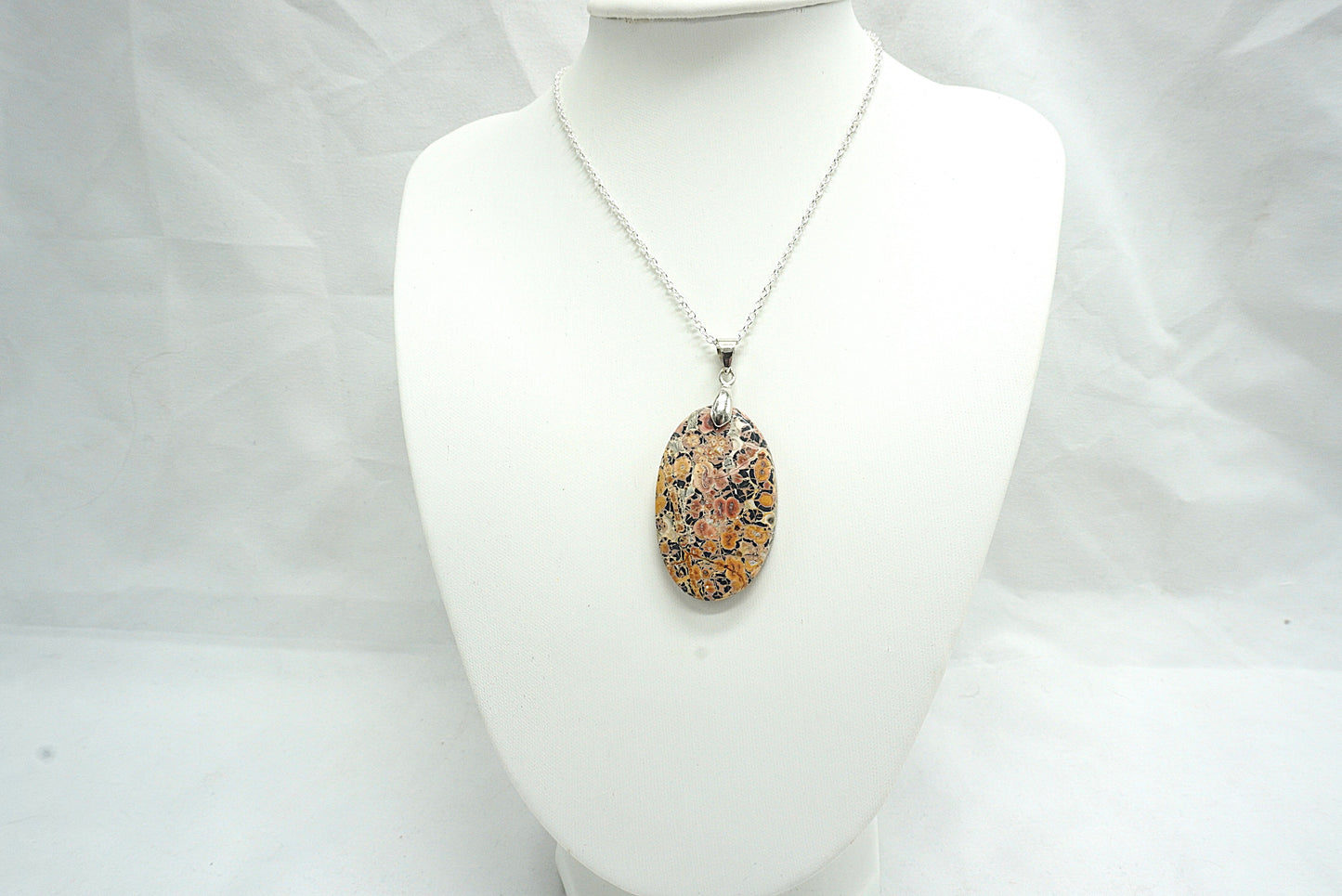 PENDENTIF JASPE LEOPARD (ref 1)