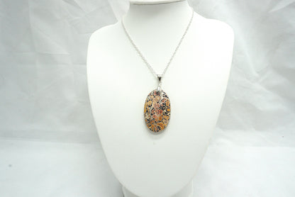 PENDENTIF JASPE LEOPARD (ref 1)