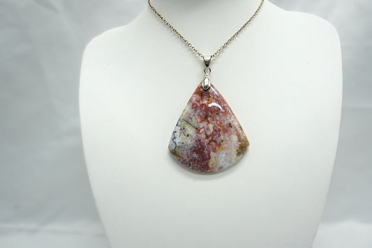 PENDENTIF JASPE OCEAN (Jaspe Orbiculaire) (ref 2)