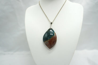 PENDENTIF JASPE OCEAN (Jaspe Orbiculaire) (ref 3)