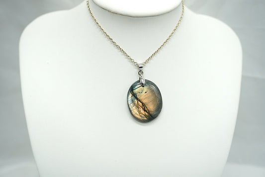 PENDENTIF LABRADORITE (ref 10)