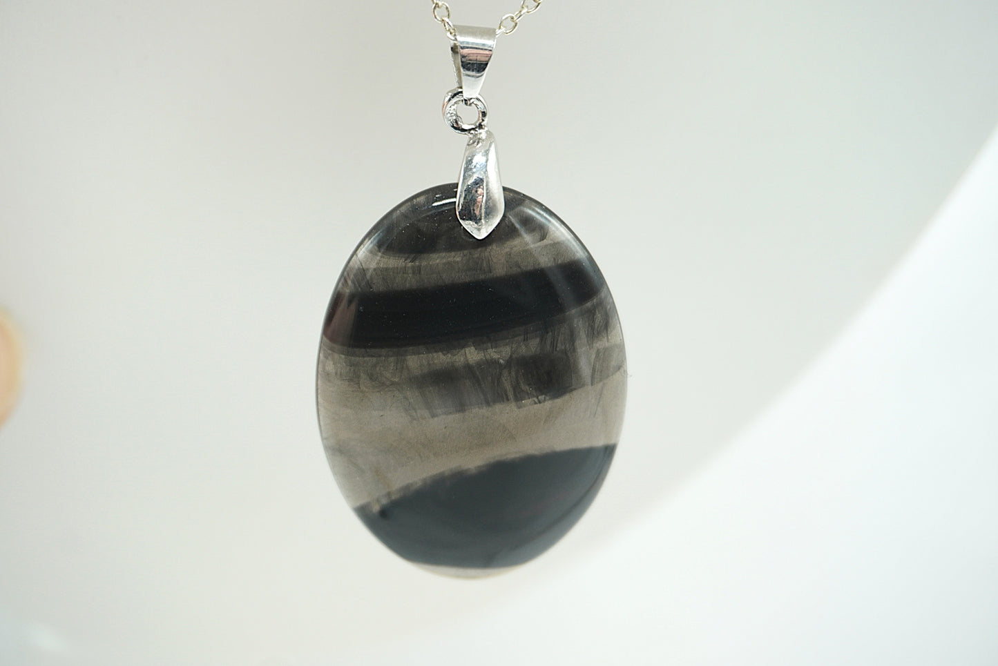 PENDENTIF OBSIDIENNE D'ARMENIE
