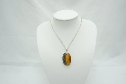 PENDENTIF OEIL DE TIGRE (Ref 1)