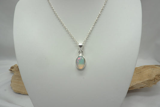 PENDENTIF OPALE SERTI ARGENT (ref 3)