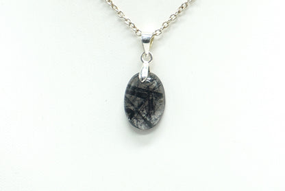 PENDENTIF QUARTZ TOURMALINE (ref 2)