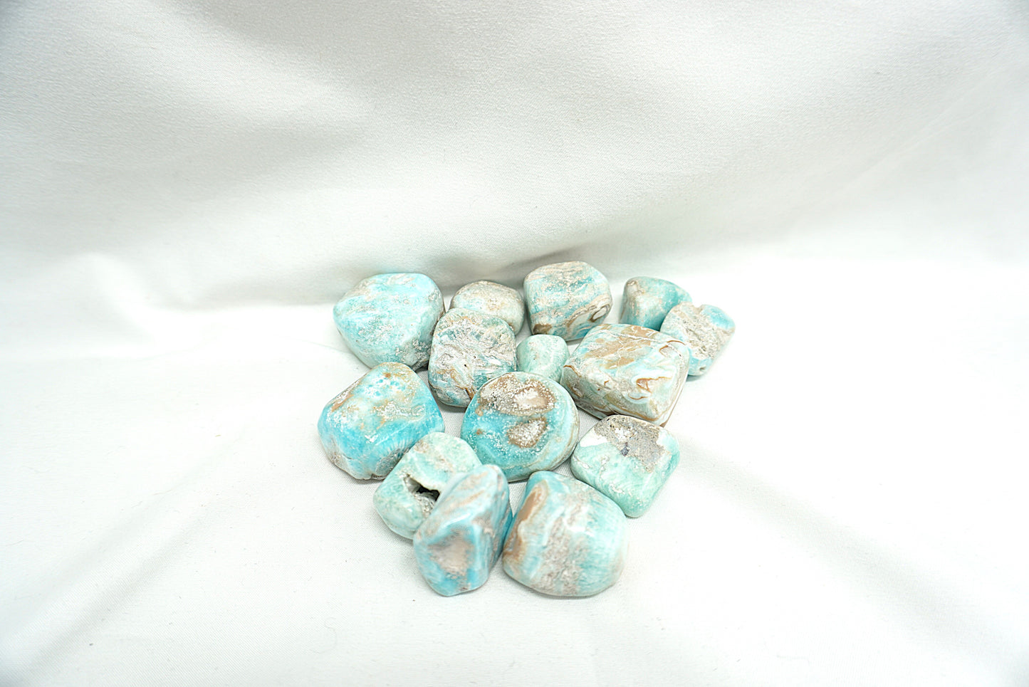 PIERRE ROULEE ARAGONITE BLEUE