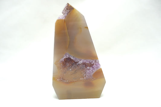 POINTE POLIE AMETHYSTE CRISTALLISEE (143 gramme)