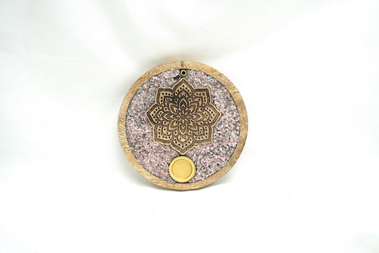 PORTE-CÔNE ENCENS MANDALA QUARTZ ROSE