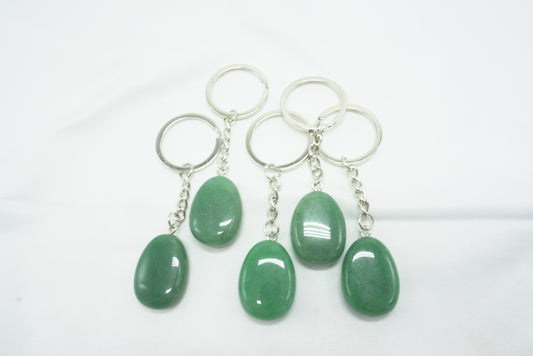 PORTE CLE AVENTURINE VERTE