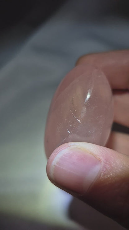 GALET QUARTZ ROSE ETOILE