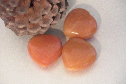 COEUR AVENTURINE ORANGE