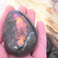 GALET LABRADORITE VIOLET MULTICOLORE