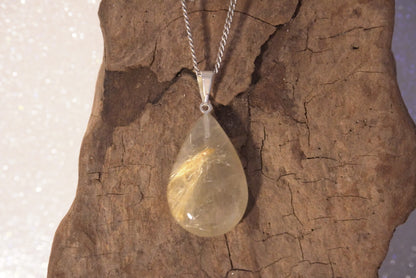 PENDENTIF QUARTZ RUTILE