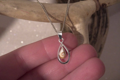PENDENTIF ARGENT OEIL DE SAINTE LUCIE MEDITERRANEE