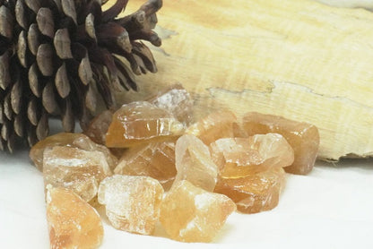 PIERRE BRUTE CALCITE MIEL