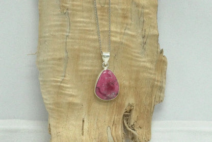PENDENTIF THULITE SERTI ARGENT ( 5 grammes)